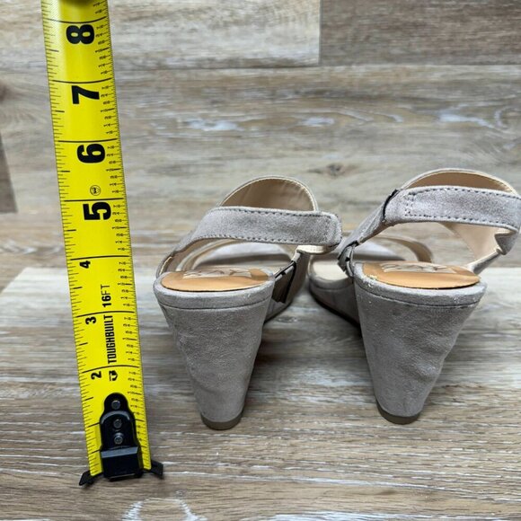 Dolce Vita DV8 Taupe Suede Wedge Sandals Women's size 7 - Picture 3 of 6